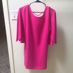 GB Hot Pink Cape Dress XS Never Worn